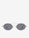 Projekt Produkt Unisex Sunglasses with Silver Metallic Frame and Mirror Lens 476441
