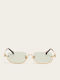 Zeus & Dione Damen Sonnenbrille mit Gold Metallischer Rahmen 501662