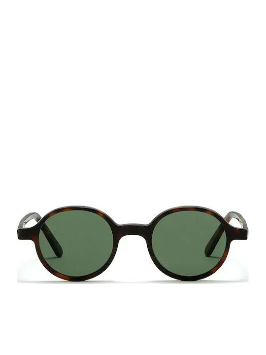 L.G.R. Reunion Men's Sunglasses with Brown Tartaruga Horn-Rimmed Frame