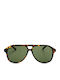Faos Men's Sunglasses with Brown Tartaruga Horn-Rimmed Frame