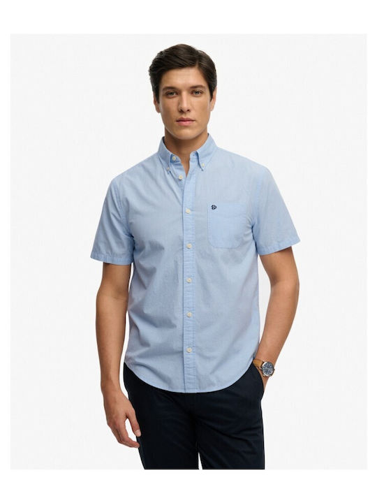 Short Sleeve Shirt in Regular Fit Blue