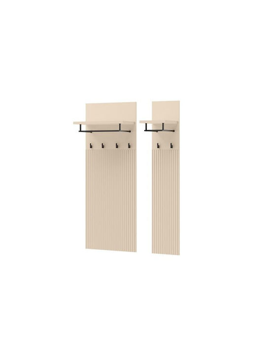 Lorfera 116 Hallway Furniture with Hanger Black 90x50x27cm