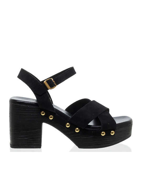 Myconian Greek Sandal Myconian Leder Damen Sandalen Schwarz