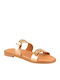 Women's Flat Sandals Gold