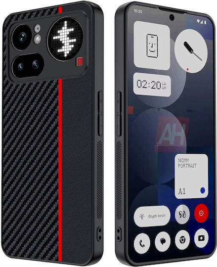 Carbon Fiber Rückseite Kunststoff Schwarz (Nichts Phone (4a) Pro)