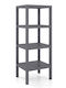 Costway Ραφιέρα Κουζίνας Πλαστική Γκρι 38x32.5x99cm