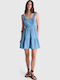 Summer Mini Denim Dress Blue 81253759 Light Blue