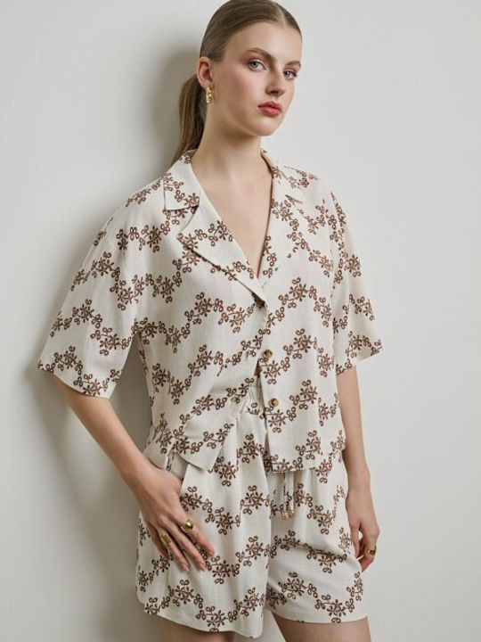 Short Sleeve Women's Shirt White