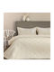 Palamaiki Wed106 Σετ Κουβερλί Υπέρδιπλο Microfiber Ecru 240x260cm