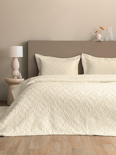 Palamaiki Wed105 Set Coverlets Double Microfiber White 240x260cm