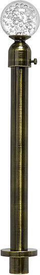 Ausziehbare Metallische Vorhangstange Einzeln Φ16mm 160-310cm Bronze/Chrom