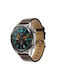 Leather Strap Xiaomi Watch S4 47mm Dark Brown