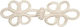 Decorative Fastener Pasmanteri Cord Ecru Size 8cm x 3cm 1 Piece