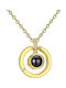 Theodora's Jewellery Necklace From Gold Plated Steel Jt-K01026-Gold