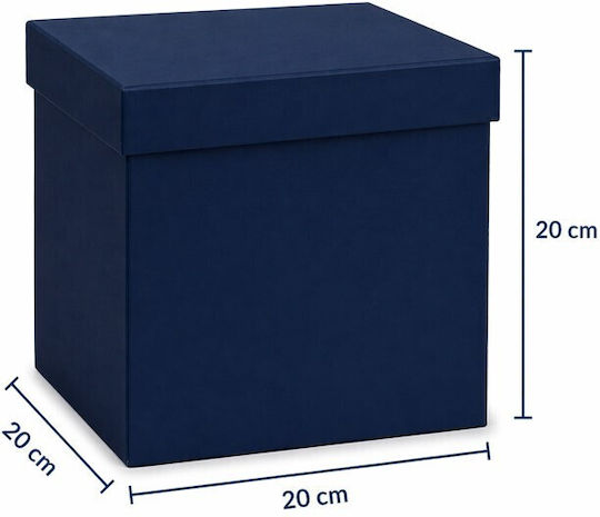 ForHome Κουτί για Δώρο Μπλε 20x20x20εκ.