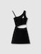 Girls Sleeveless Black Dress