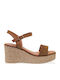 Summer Women's Platform Espadrille Style Brown