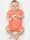 Joyce Bee Onesie Coral
