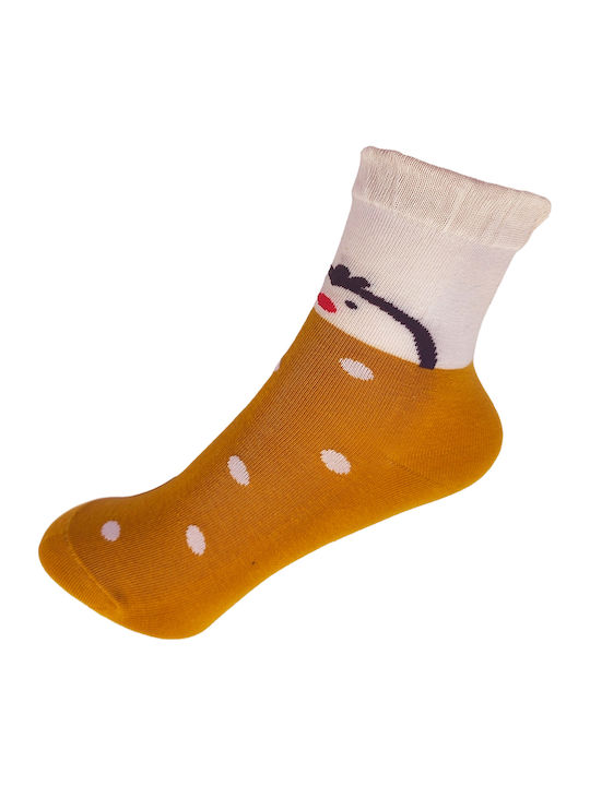 Gift-Me Kids' Socks Yellow Crocodile
