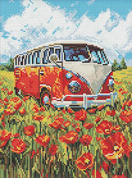 Diamond Mosaic Journey Into Red 30x40 Cm