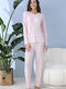 Lindros Summer Women's Pink Pyjama Set
