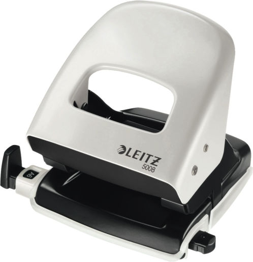 Leitz Paper Punches with 2-Hole Guide for 30 Sheets in Gray Color