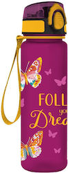 Must Team Plastic Kids Water Bottle Butterflies...