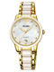 Skmei Womens Watch Battery with Gold Metal Bracelet