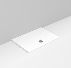 Ceramica Dolomite Ορθογώνια Πορσελάνινη Ντουζιέρα 120x90cm Λευκή