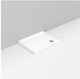 Ceramica Dolomite Rectangular Porcelain Shower Tray 90x70cm White