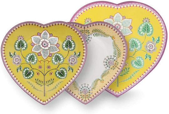 PiP Studio Πιάτο Ρηχό από Πορσελάνη Πολύχρωμο 21.5cm