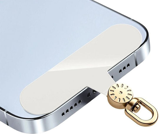 Oem Tab Handydekoration Λουράκι Περιστρεφόμενο Κρίκο Elfenbein Gold