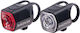 Radvik 92800595463 Επαναφορτιζόμενο Σετ Φώτα Ποδηλάτου