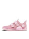 Kids Sneakers with Hoop & Loop Closure Pink