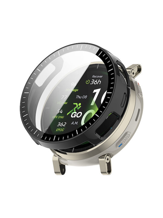 Techsuit Defense360 Pro Πλαστική Θήκη με Τζαμάκι σε Μαύρο χρώμα για Amazfit Active 3 Premium