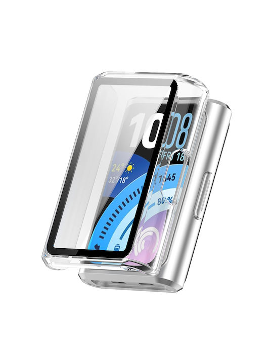 Techsuit Defense360 Pro Kunststoff mit gehärtetem Glas Tragbare Hülle in Transparenter Farbe für Huawei Band 11 Pro