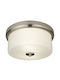 COSMOLight Ceiling Light 30cm Silver with E27 Socket