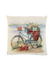 Dimeco Silk Fashion Mehrfarbiger Dekorativer Kissenbezug 45x45cm