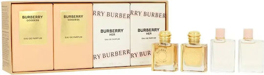 Burberry Mini Set Goddess Edp + Burberry Her Edp 4x5 Ml Mini Collection