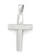 Daskalakis Women's 9K White Gold Cross Without Chain