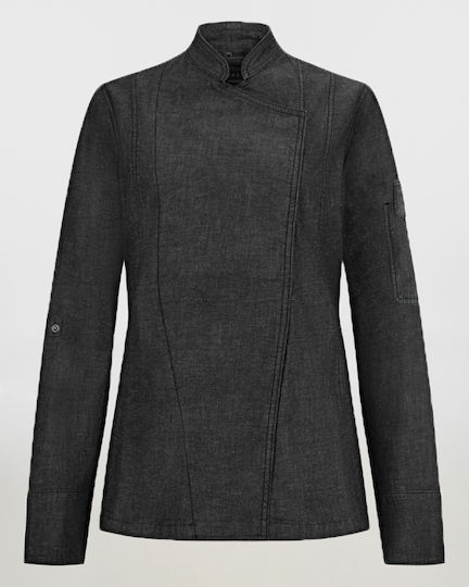 Γυναικείο Σακάκι Σεφ Μακρύ Μανίκι Velilla 405212sw Dark Grey Denim