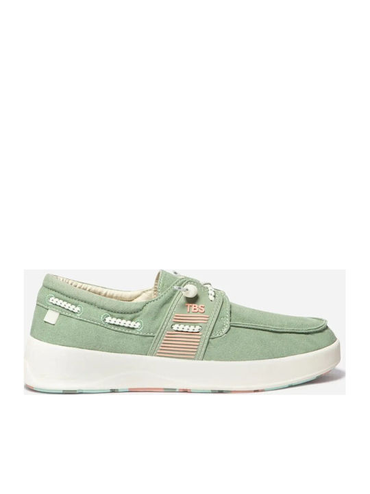Women's Boat Shoes in Green Color
