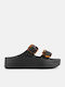 Sandale Casual Damă Flatforme Negre