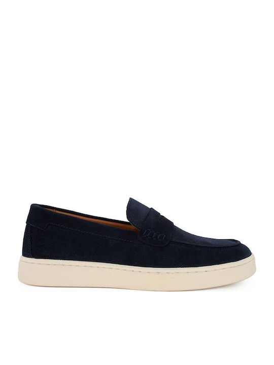 Suede Ανδρικά Loafers σε Μπλε Χρώμα