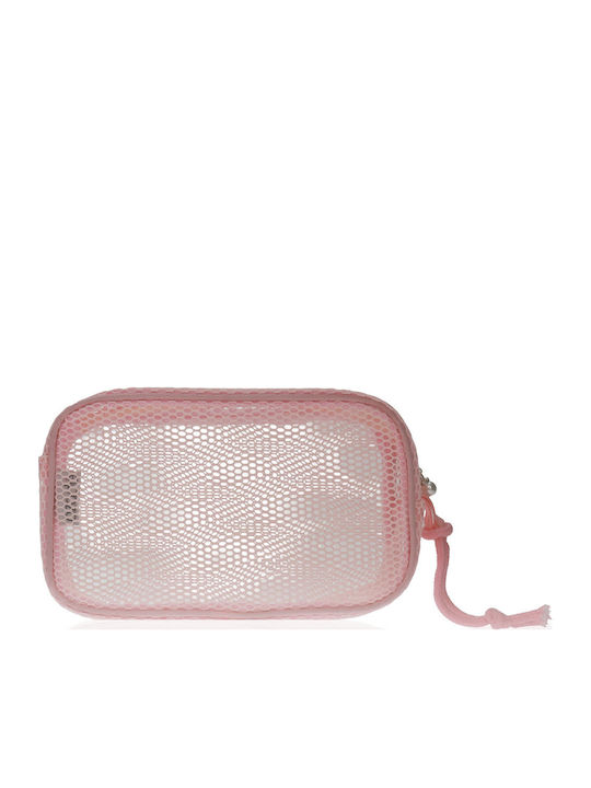 Azade Mesh Toiletry Bag Pink