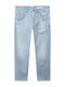 Alex Herren Jeanshosen Cropped Elastisch mit Entspannt Verjüngt Anwendung Blau