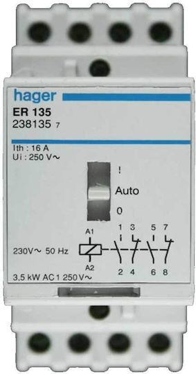 Hager Ρελέ Ράγας με Τάση 230V