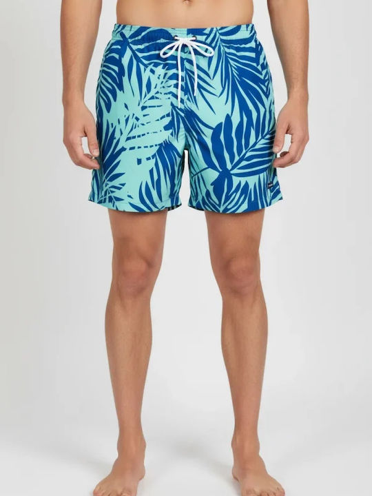 Men's Swimwear Shorts Blue Floral