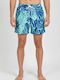 Men's Swimwear Shorts Blue Floral