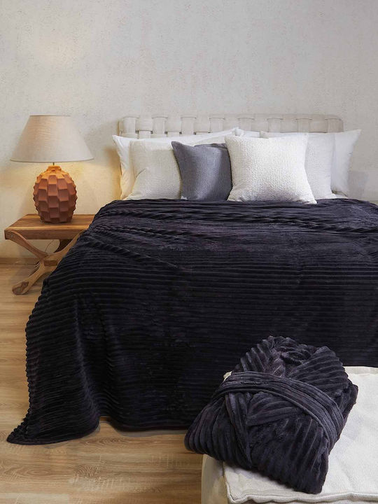 Αιγαίον Comfy Κουβέρτα Βελουτέ Μονή 160x220εκ. Spruce